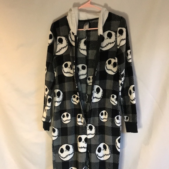 Disney the Nightmare before Christmas Jack Skeleton one piece jumpsuit Sz 4/6 - Picture 9 of 14